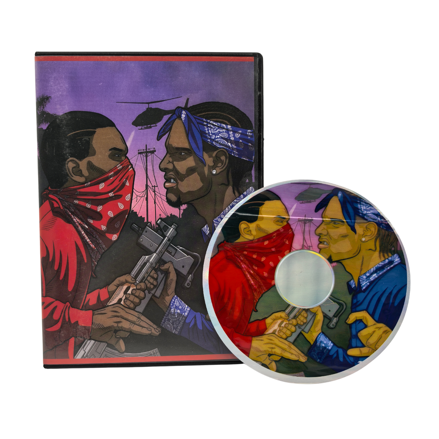 Crips vs Bloods Cd Cases With Mylar x5