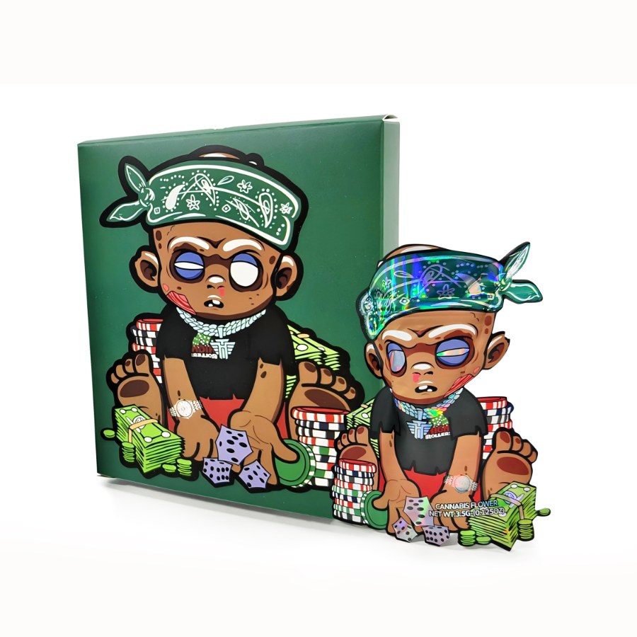 Green Lil Gangsta (1) Bag and Box Set 3.5g