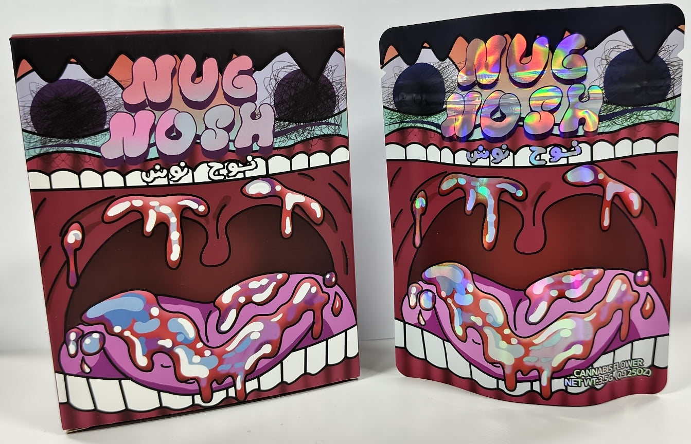 Nug Nosh Mouth Bag and Box 3.5g x25