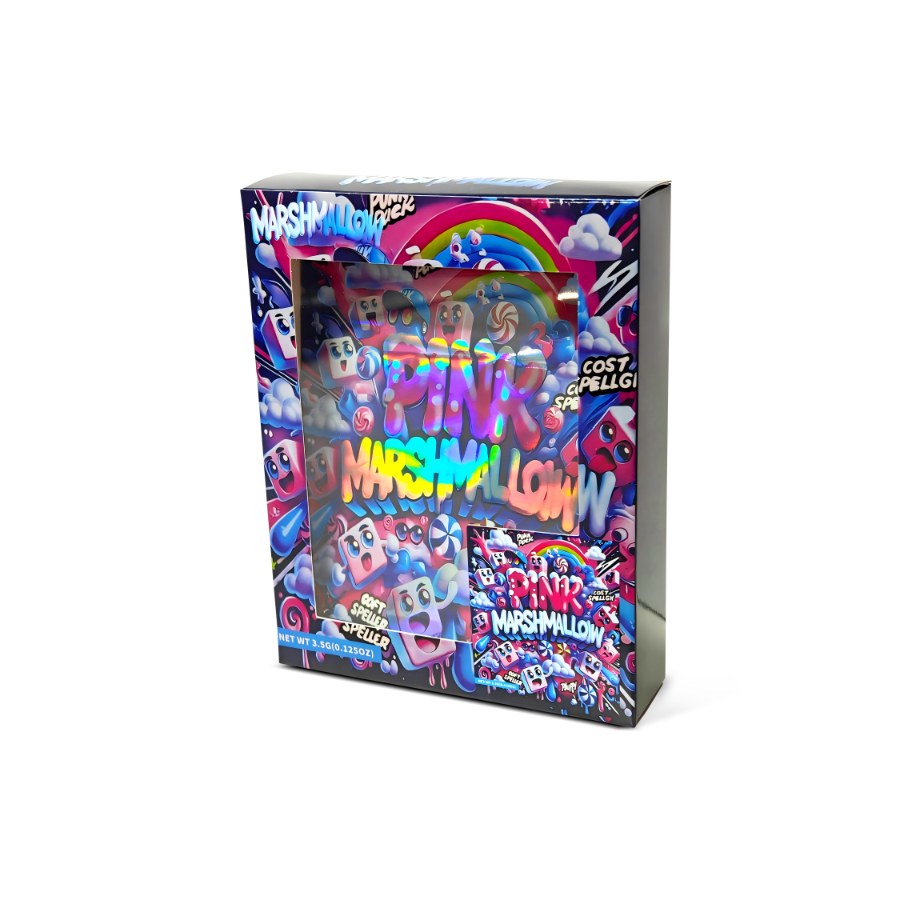 Pink Marshmallow Bag and Box Set