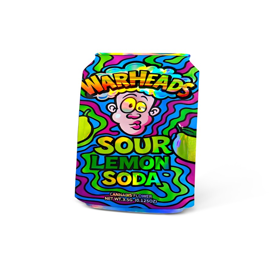War Head Sour Lemon Soda Bag and Box Set 3.5g