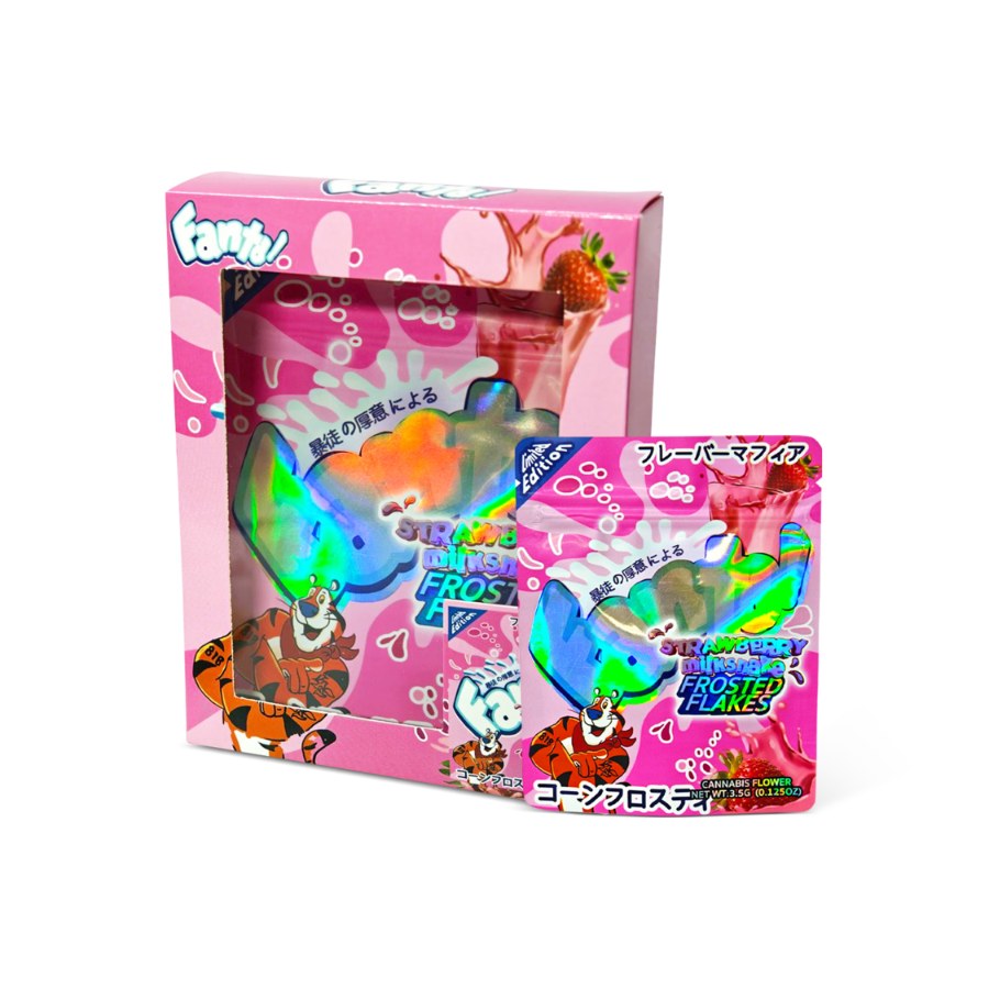 Strawberry Froasted Flakes Bag and Box Set 3.5g