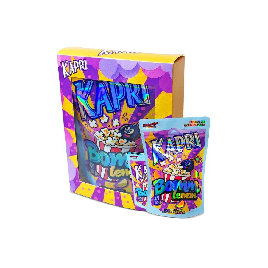 Kapri Bommm Lemon Bag and Box Set 3.5g