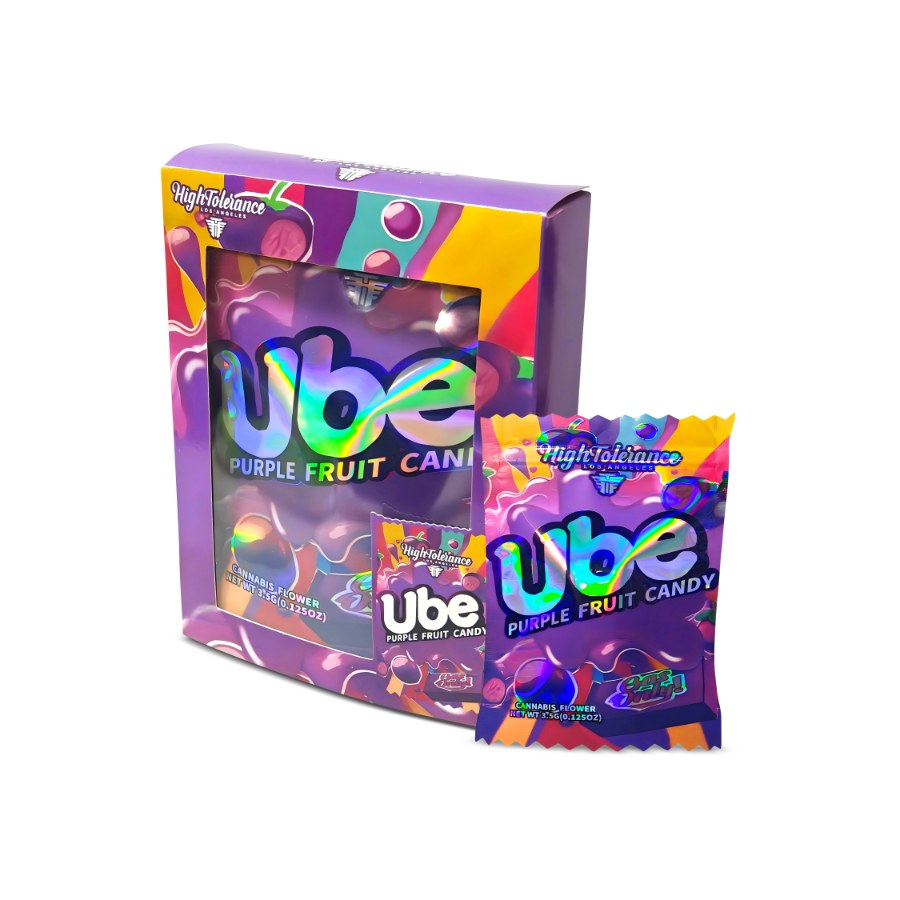 Ube Purple Fruit Candy Bag and Box Set 3.5g x25