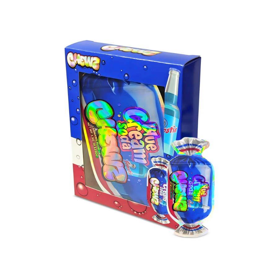 ChewZ Blue Cream Soda Bag and Box Set 3.5g