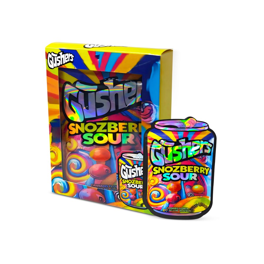 Gushers Snozberry Sour Bag and Box Set 3.5g