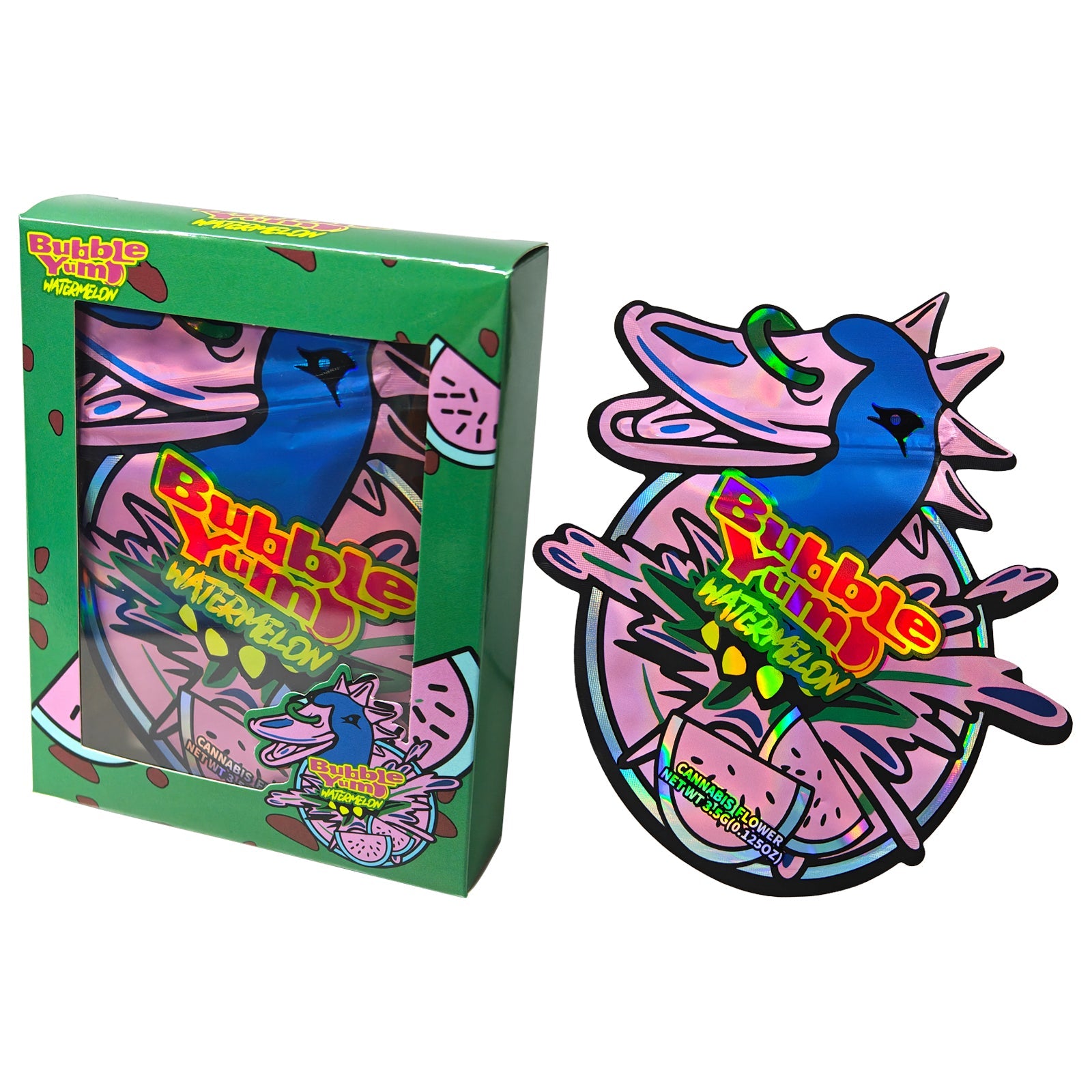 Bubble Yum Watermelon Bag and Box Set x25