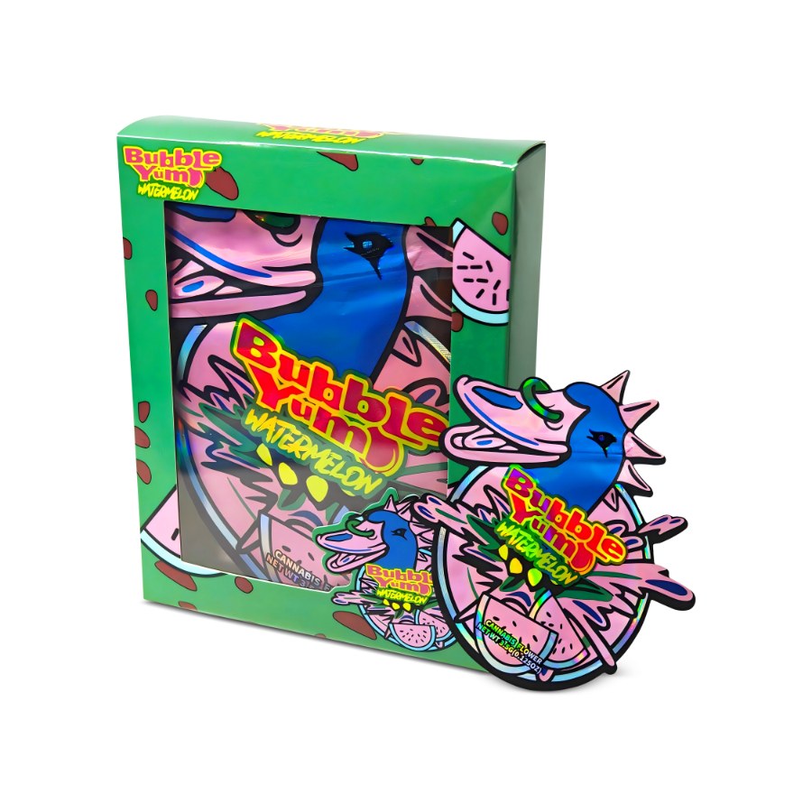 Bubble Yum Watermelon Bag and Box Set 3.5g