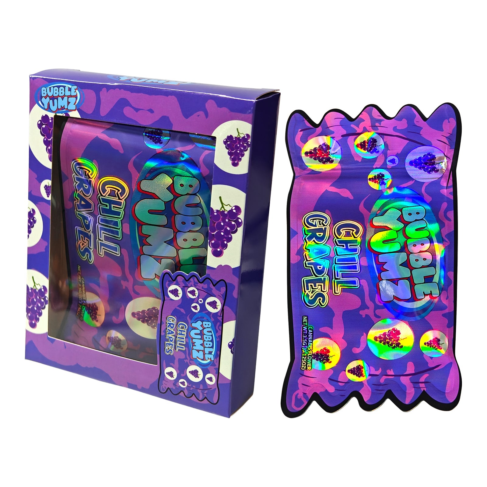 Bubble Yumz Chill Yum Grapes Bag and Box Set x25