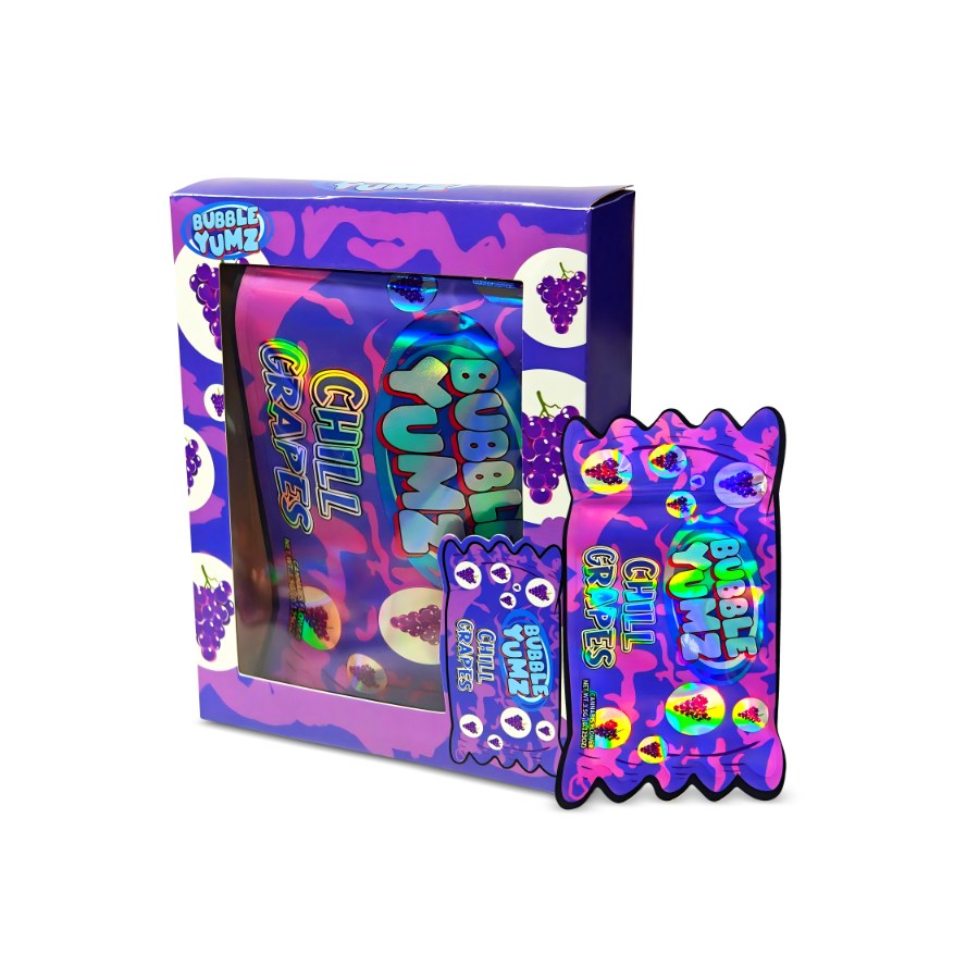 Bubble Yumz Chill Yum Grapes Bag and Box Set 3.5g