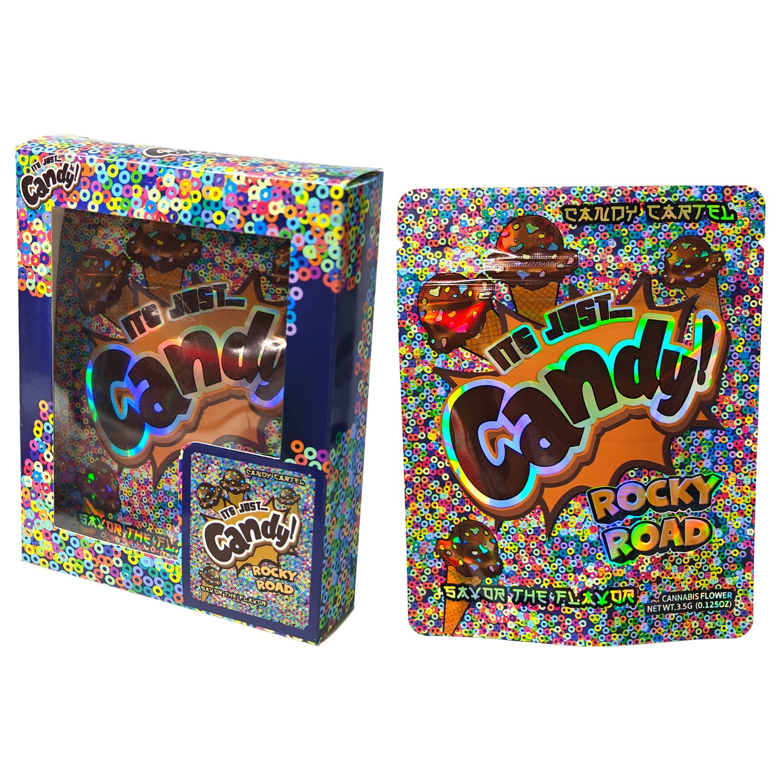 It's Just Candy Rocky Road Bag and Box Set x25