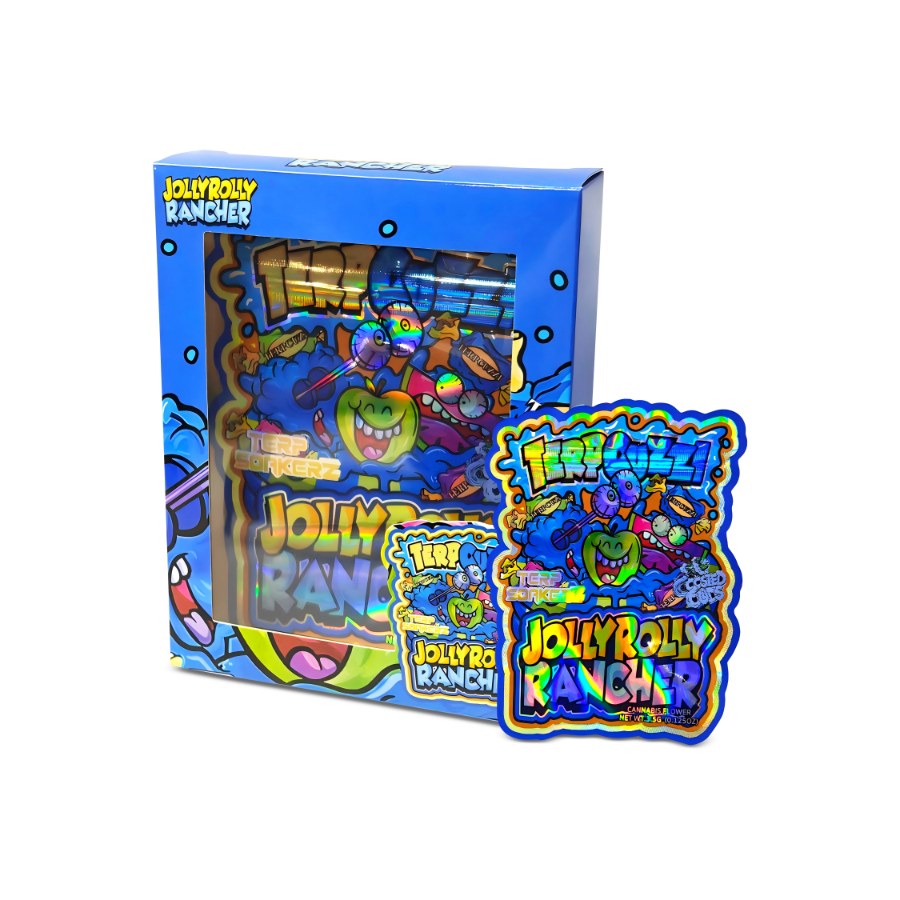 TerpSoakers Blue Jolly Rancher Bag and Box Set 3.5g