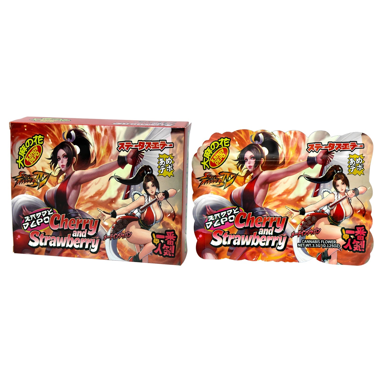 Cherry Strawberry Bag and Box 3.5g x25