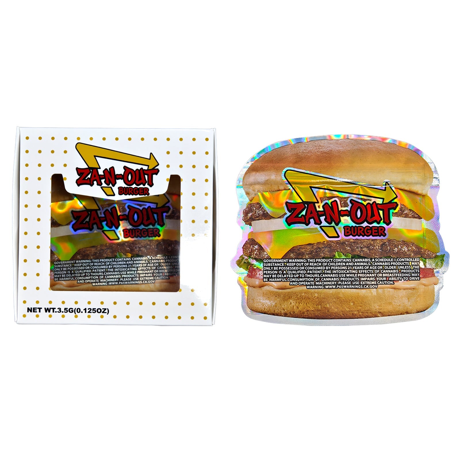 Za-N-Out Burger Bag and Box 3.5g x25