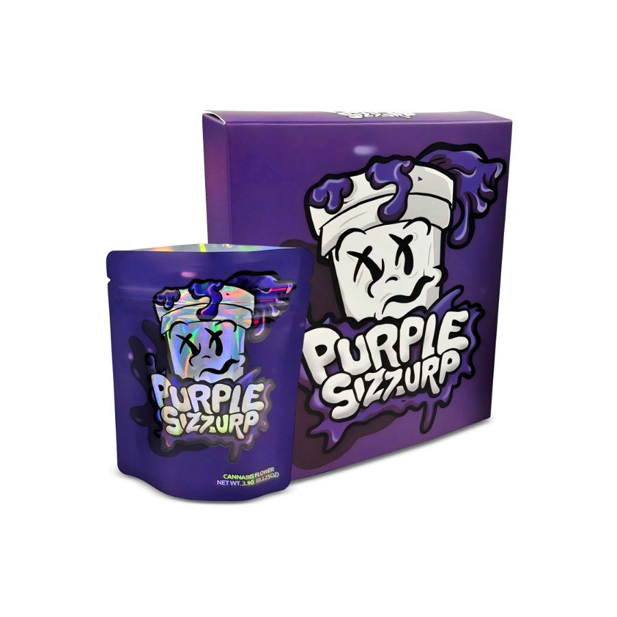 Purple Sizzurp Bag and Box Set 3.5g