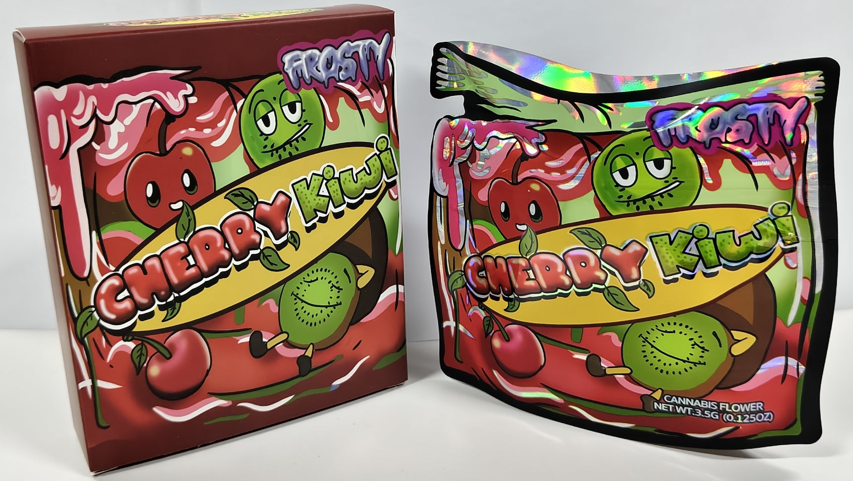 Cherry Kiwi Frosty Bag and Box 3.5g x25