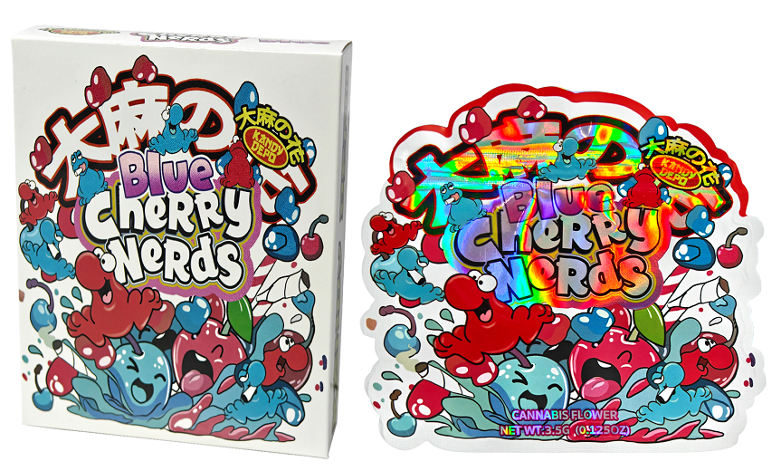 Blue Cherry Nerds Bag and Box Set x25