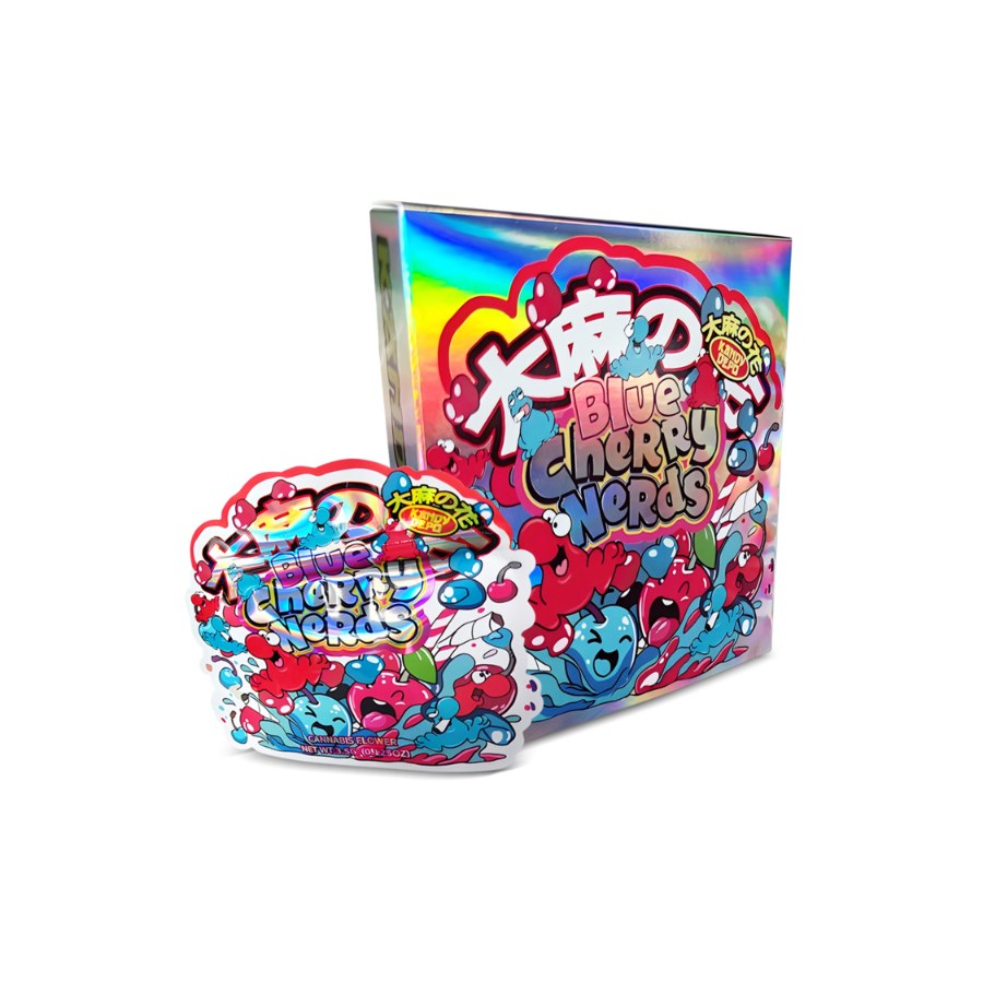 Blue Cherry Nerds Bag and Box Set 3.5g