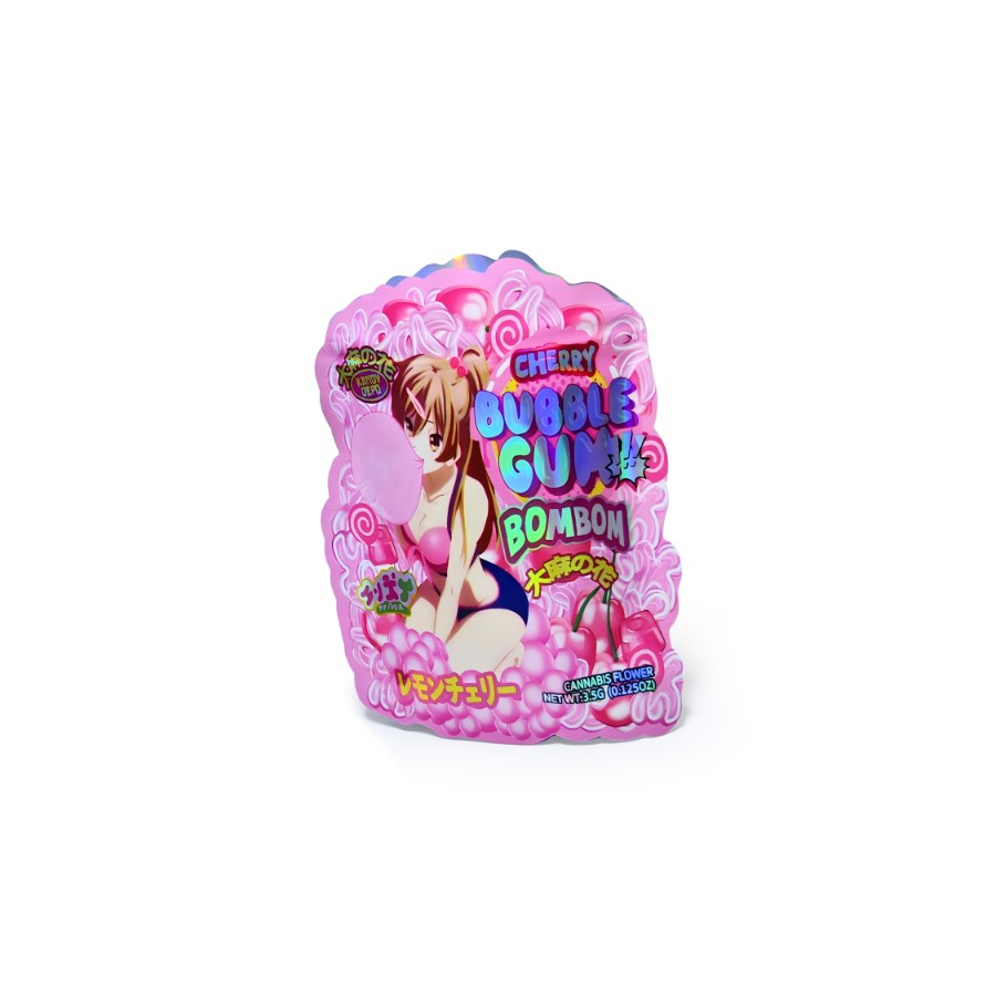 Cherry Bubble Gum Bag and Box Set 3.5g