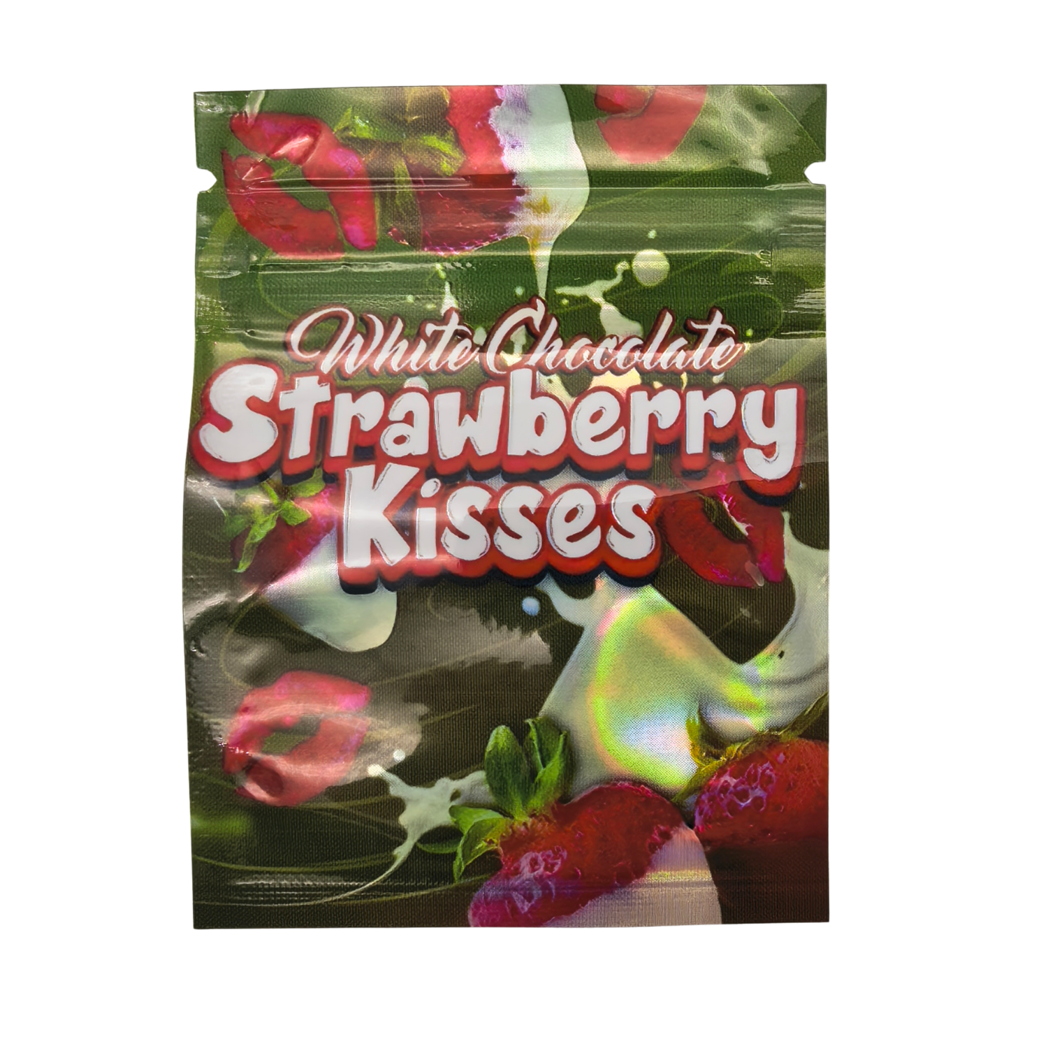 White Chocolate Strawberry Kisses Bag Only 1g x100