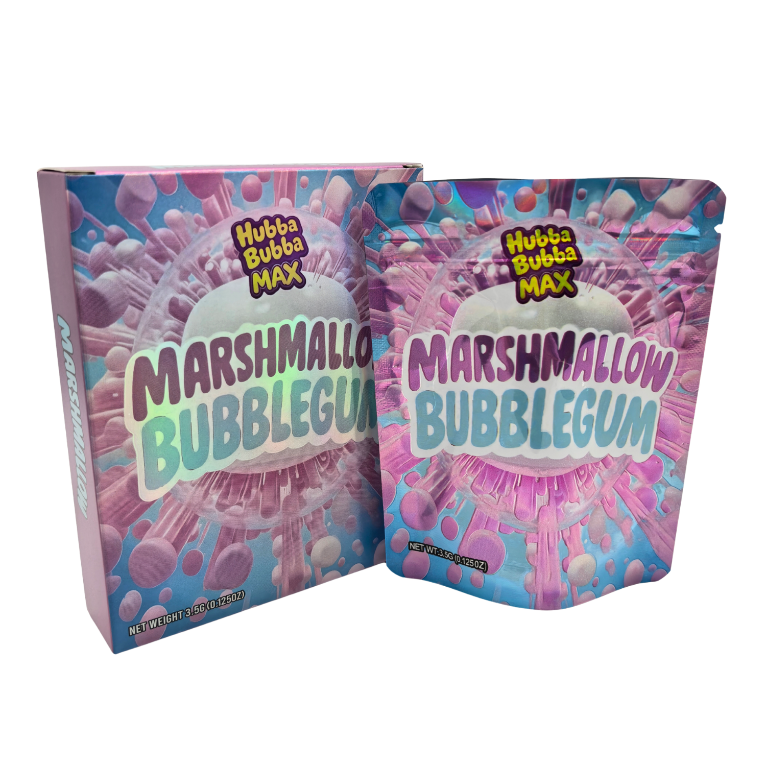 Marshmallow Bubblegum BAGS AND BOXES 3.5G x25