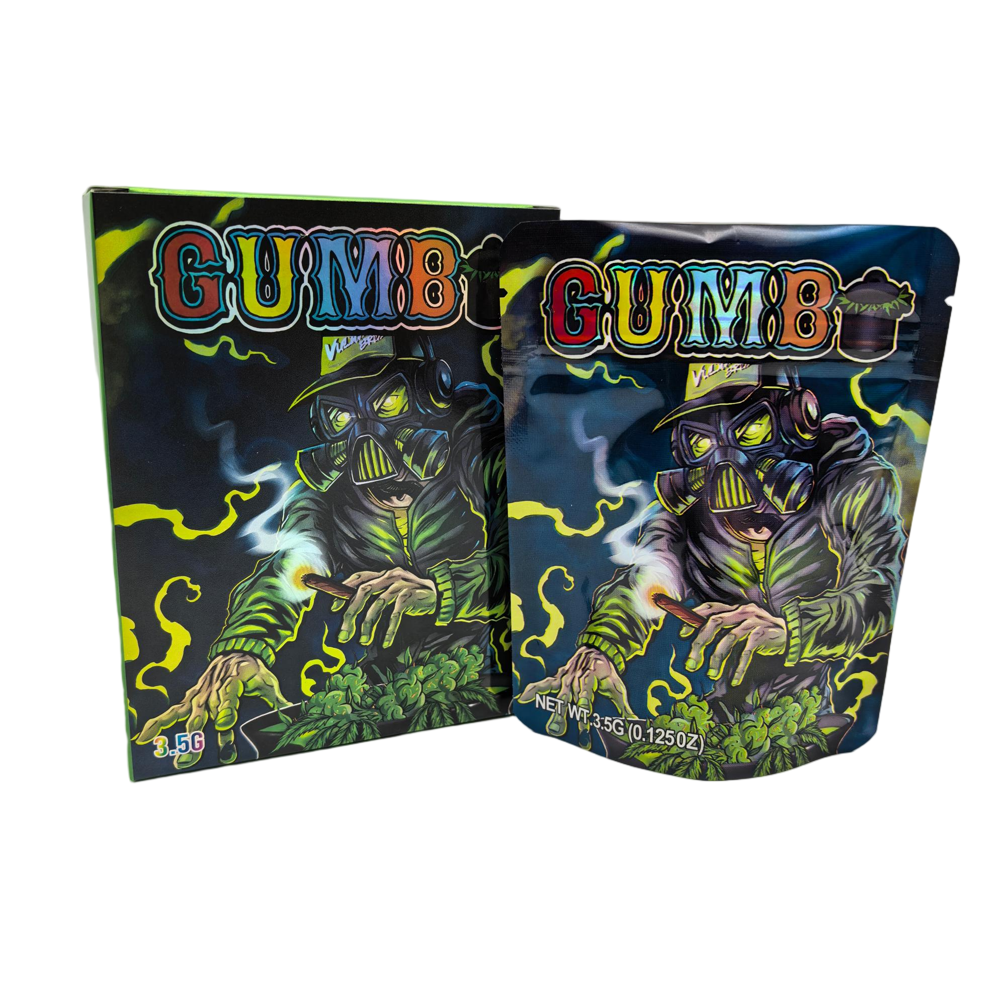 Gas Mask Gumbo BAGS AND BOXES 3.5G x25