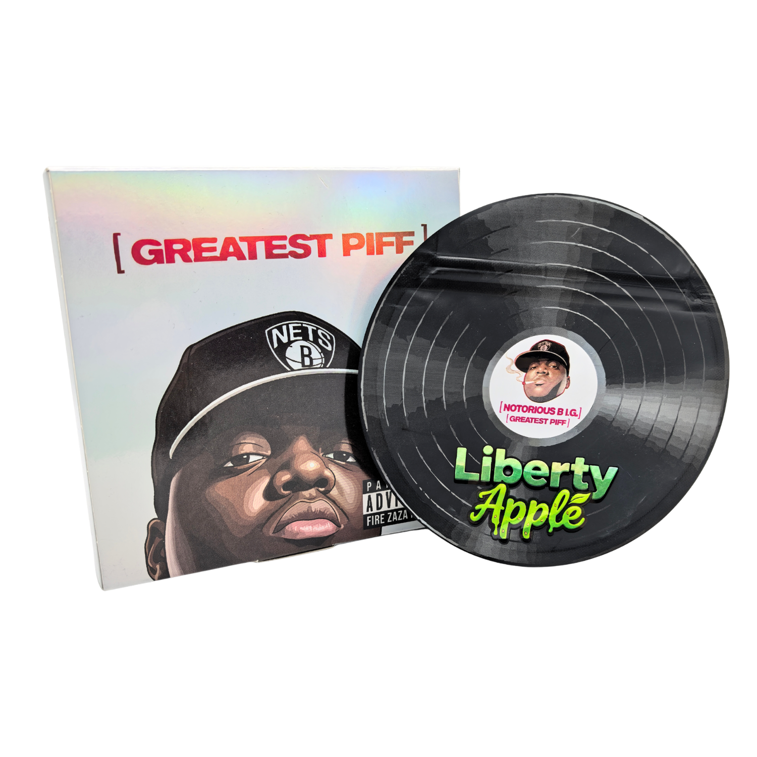 GREATEST PIFF Liberty Apple Vinyle Record with Mylar x25